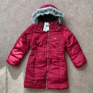 Girls NWT Calvin Klein Winter Coat Size L (12/14)